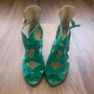 Zara Suede Strappy Heel